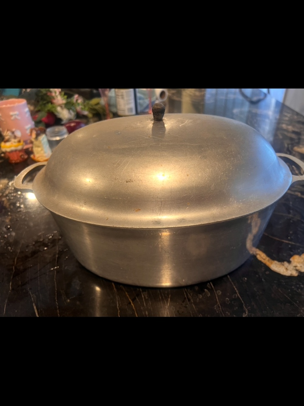 Vintage Wagner Ware Magnalite Dutch Oven +lid  Aluminum Covered Roaster